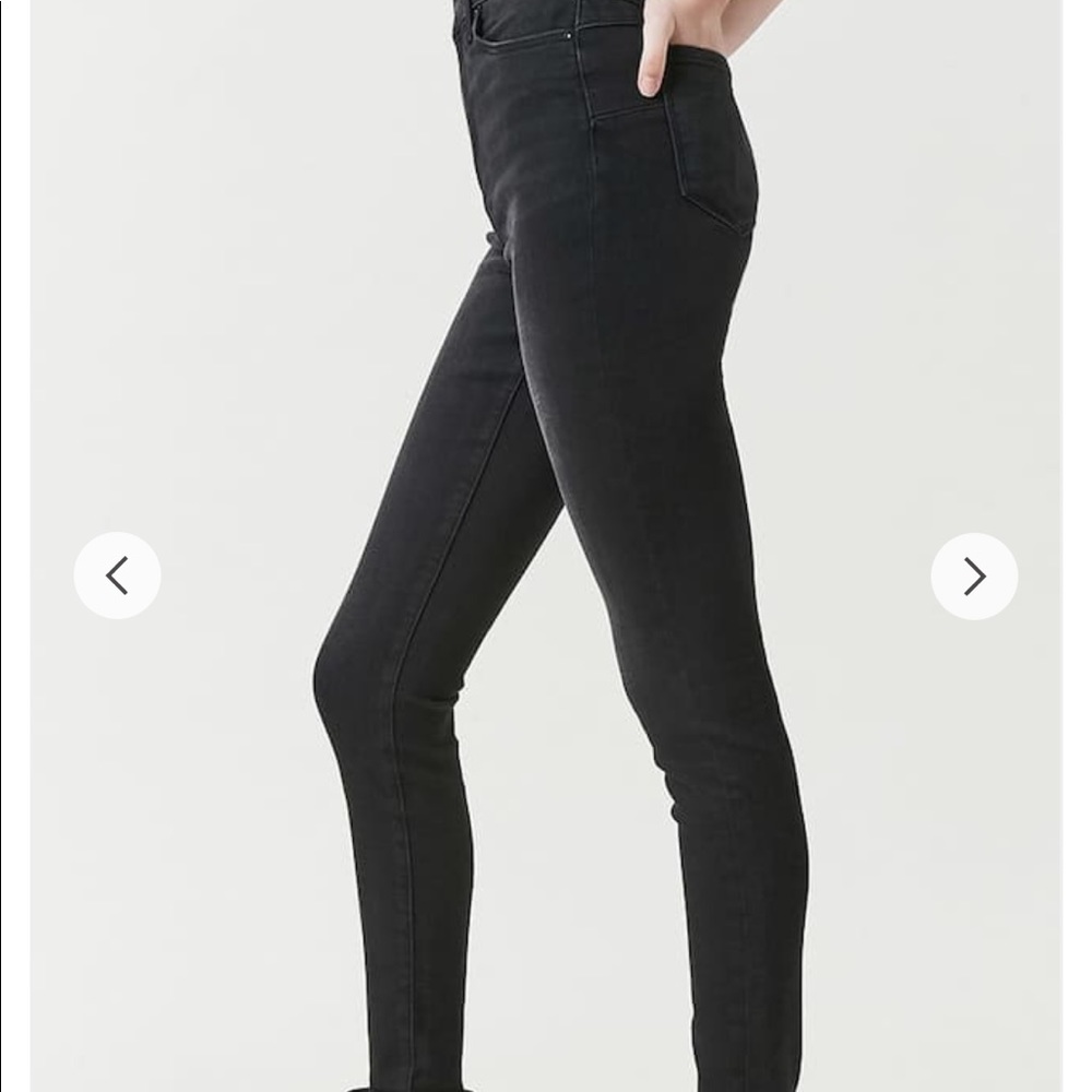 Black, midrise, push-up, forever 21 jeans